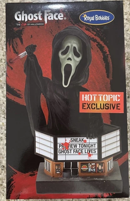 Royal Bobbles Scream Ghost Face Gitd Hot Topic Exclusive Bobblehead New 2