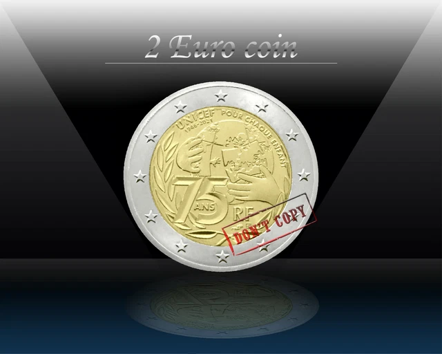 FRANCE 2 EURO 2021 (UNICEF) Pièce commémorative 2 euros * UNC EUR 3,74