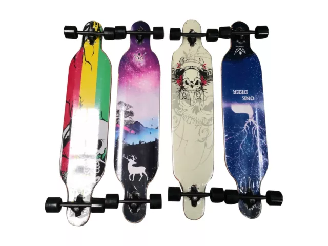 New Drop Through Skateeboard  Longboard -Complete