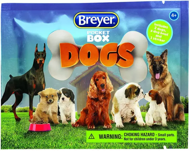 Breyer Mystery Pocket Box Dogs Blind Bags Dog 2 Pack Model #1590 2