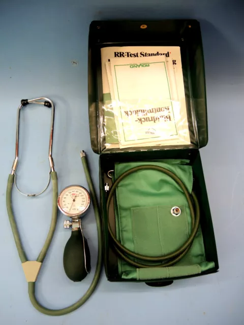 RR-Test Standard Blutdruckmessgerät mit Stethoskop Roland Arzneimittel mit etui