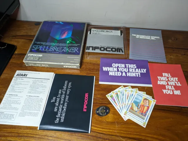 Spellbreaker - Infocom - Atari Disk 400 800 XL XE - Complete