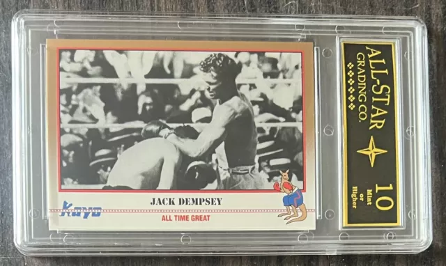 Jack Dempsey Older Stamp/Card High Graded  Collection 3