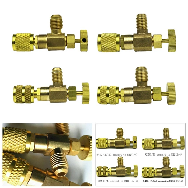 Adattatore Caricabatterie Raffreddamento Rame R22 R410A Valvola di Controllo Strumento Accessori Casa