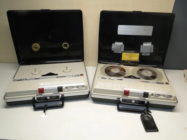VINTAGE PORTABLE REEL to reel tape recorder .sharp.model Rd. 505.. £45.99 -  PicClick UK