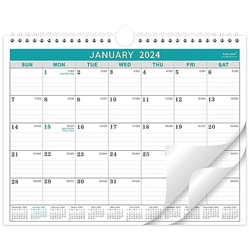 2024 WALL CALENDAR Monthly Calendar 2024, 8.5" x 11", January 2024 to