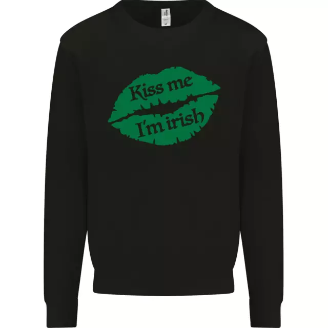 Kiss Me Im Irish St Patricks Day Mens Sweatshirt Jumper