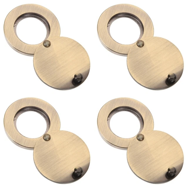 4 cubiertas protectoras giratorias para visor de puerta con mirilla