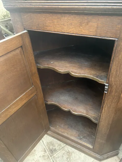 Antique Georgian Oak Corner Cupboard 3