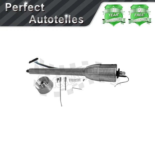 For 28" Universal Tilt Manual Raw Steering Column w/ Wheel Adapter Manual Trans