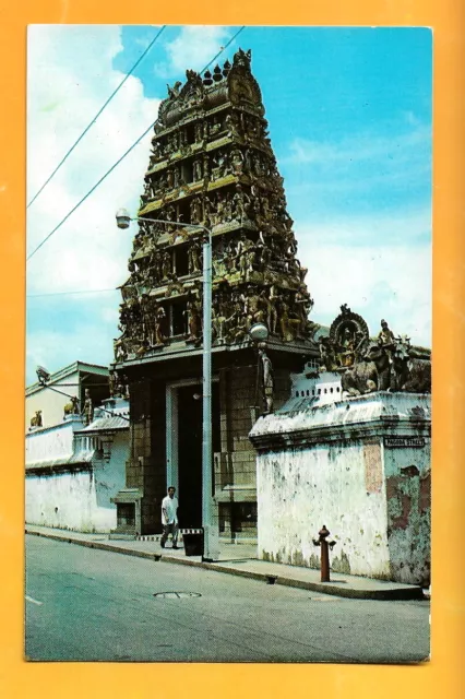 Singapore Vintage  Postcard   An Indian Temple- Hindu Singapore