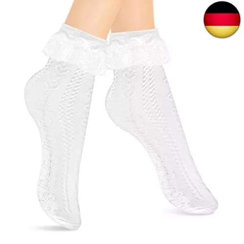 Molain 1 Paar Liner Söckchen Kawaii süße Rüschen Spitze Kleidung Accessoires Ost