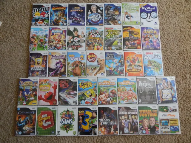 Nintendo Wii Games! You Choose from Huge List! $7.95 Each! Buy 3 Get 4th 50% Off 3