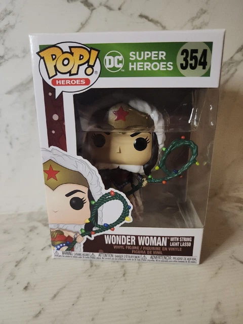 Funko Pop Dc Wonder Woman With String Light Lasso Holiday #354 Vinyl Figure