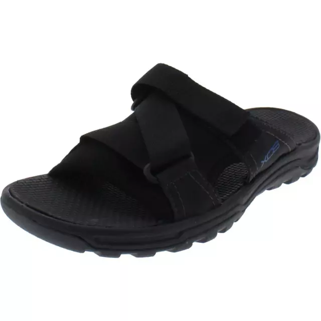 ROCKPORT MENS BLACK Adjustable Slide Sandals Shoes 8 Medium (D) BHFO ...