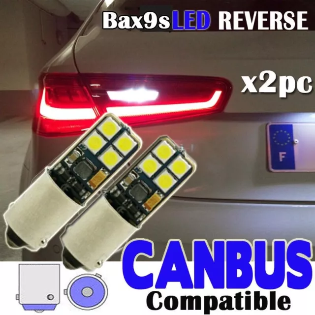 2x Audi A3 S3 RS3 8v Reverse White canbus Bulbs 8smd 3030 SMD Error Free BAX9S