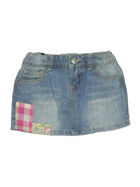 Epk Designed In France Girls Blue Denim Skirt 4