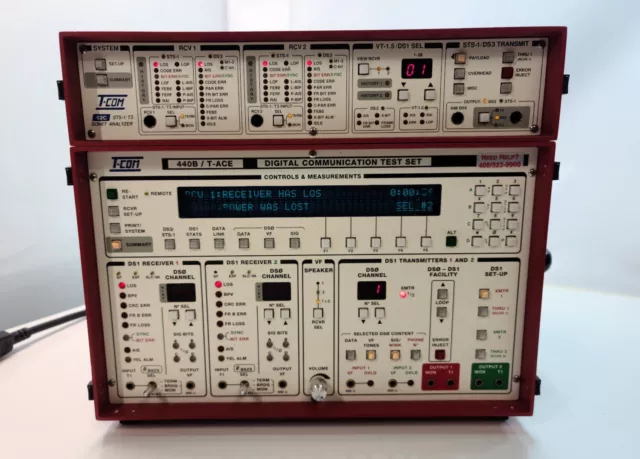 T-COM 440B/ T-ACE Digital Communication Test Set w/ 52C Sonet Analyzer [35921]