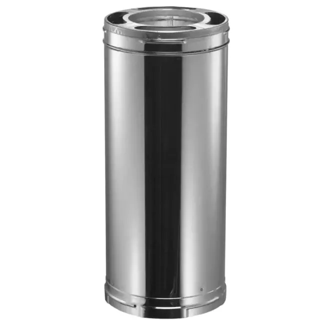 Triple-Wall Galvanized Steel Chimney Pipe 36 in. Twist-lock Connection