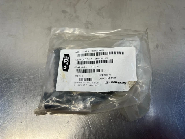 NOS Polaris asm kick start lever starter OEM ATV p/n 0451744