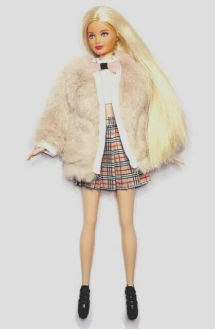 Brand new barbie doll clothes clothing outfit skirt top jacket ankle boots