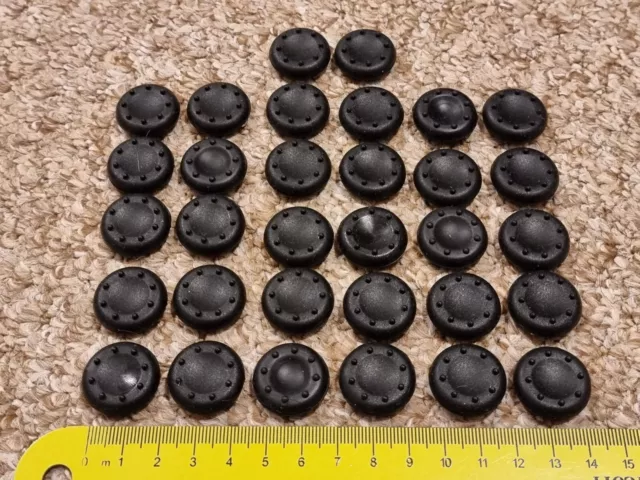 JOB LOT 32 x BLACK CONTROLLER THUMB STICK GRIP COVERS CAP BRAND NEW XBOX ONE PS4