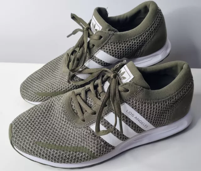Adidas Los Angeles Green Running Shoes trainers training 5½UK 6US 38⅔EU