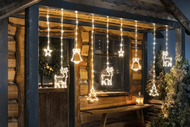 „LED-Lichtervorhang "Weihnachten" 196 LEDs “ LED  Weihnachtliche Lichtstimmung