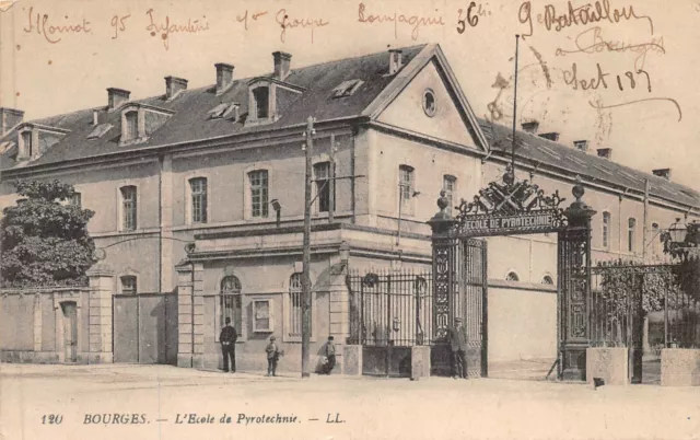 CPA - BOURGES - L'Ecole Pyrotechnie