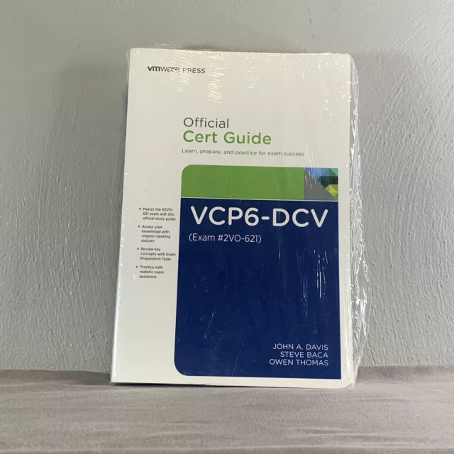 New: VCP6-DCV Official Cert Guide (Exam #2V0-621) by John A.Davis 3rd INTL ED