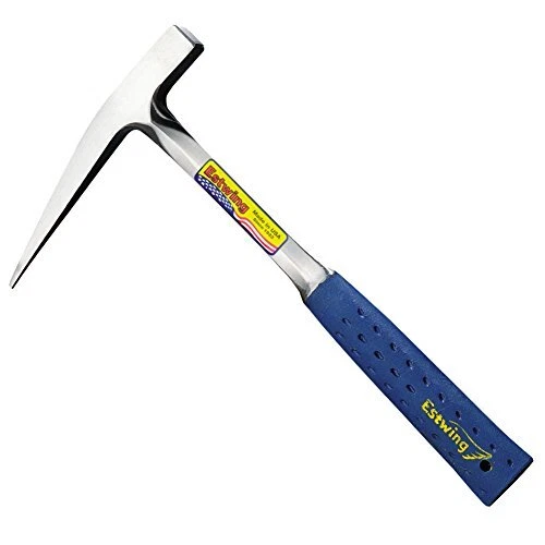 Rock Pick - 13 oz Geological Hammer with & Shock Reduction Grip - Smooth Face