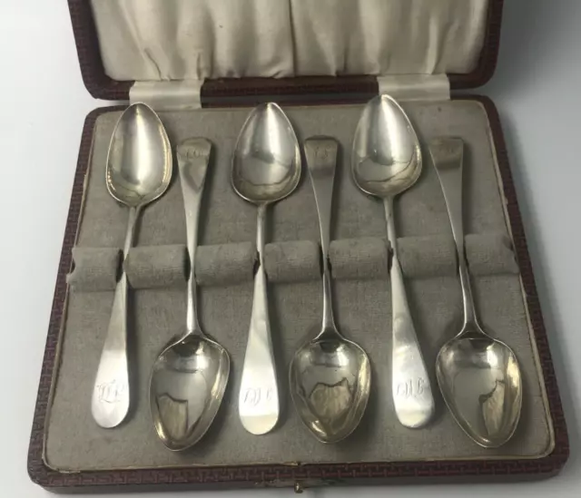 6 Scottish Provincial Silver teaspoons James Erskin c1800 Aberdeen Omega Mark