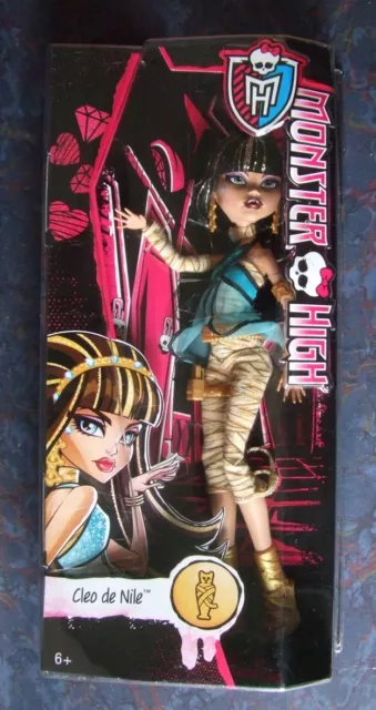 Rare Poupée Monster high doll Cléo de Nile 2014 neuve en boite