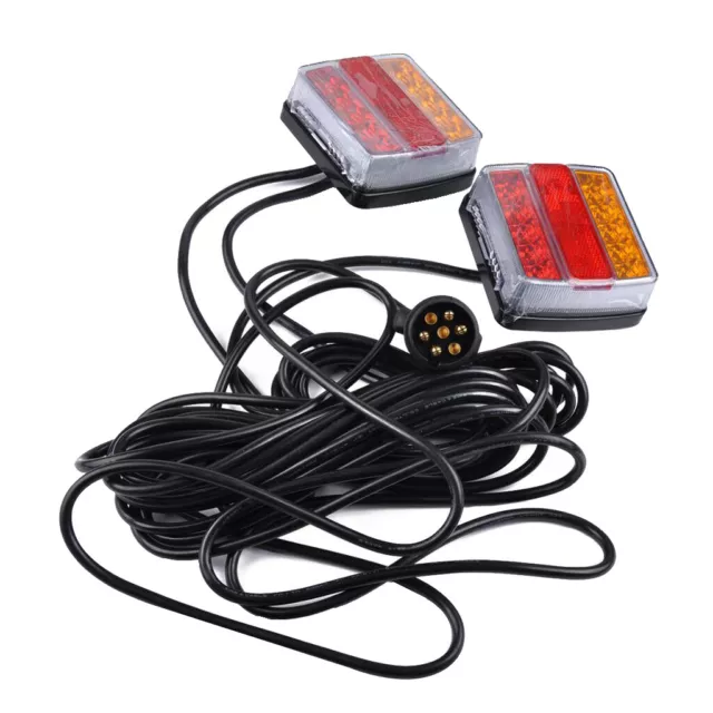 12V LED Submersible Trailer Tail Lights Boat Waterproof Indicator Light