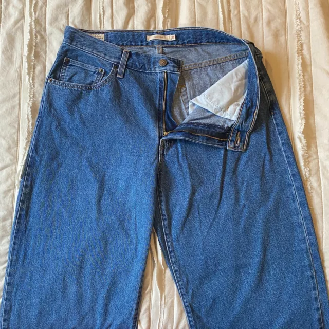 Levis Premium Jeans Womens 30 Medium Wash Baggy Dad Wide Leg Relaxed Fit