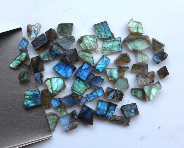 Natural Multi Flashy Polished Mini Labradorite Rough Gemstone - Labradorite Gems