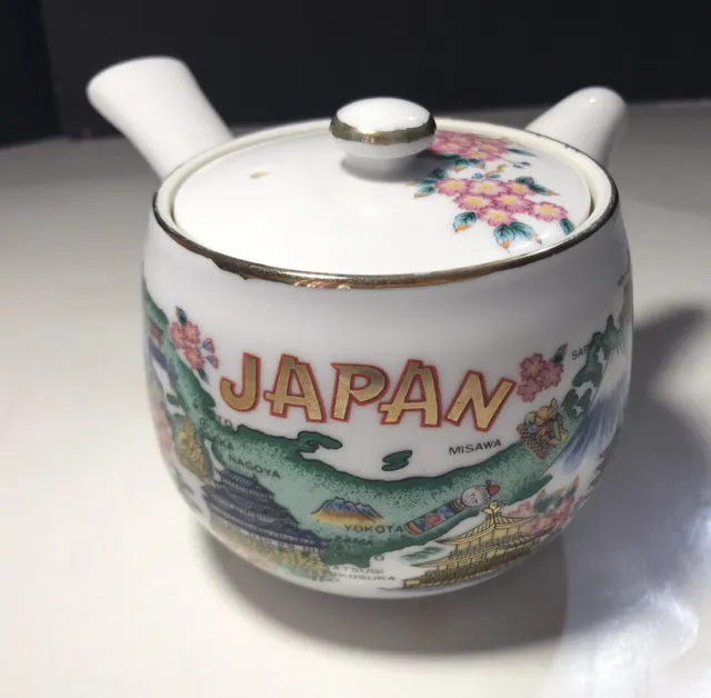 Vintage Made in Japan China Small Tea Pot with Lid