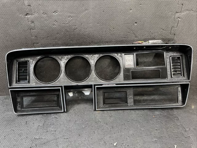 🌟 OEM 1981-1993 Dodge Ramcharger Instrument Cluster Dash Bezel Trim Panel Black
