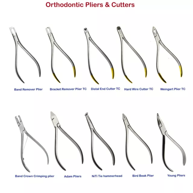 Range of Orthodontic Plier Archwire Bending & Forming Dentistry Laboratory Plier