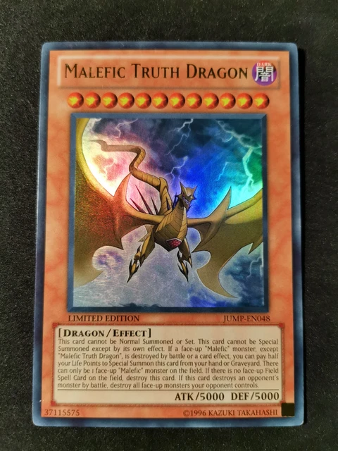 MP YUGIOH MALEFIC TRUTH DRAGON ULTRA Rare HOLO Limited JUMP-EN048