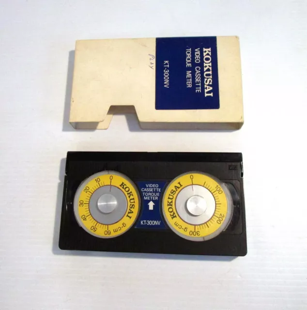 KOKUSAI KT-300NV VCR VHS Video Cassette Torque Meter with Cover 2