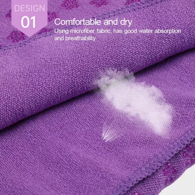 Non-Slip Yoga Towel Mat Eco-friendly Fitness Gym Microfiber Blanket   AU Stock 3