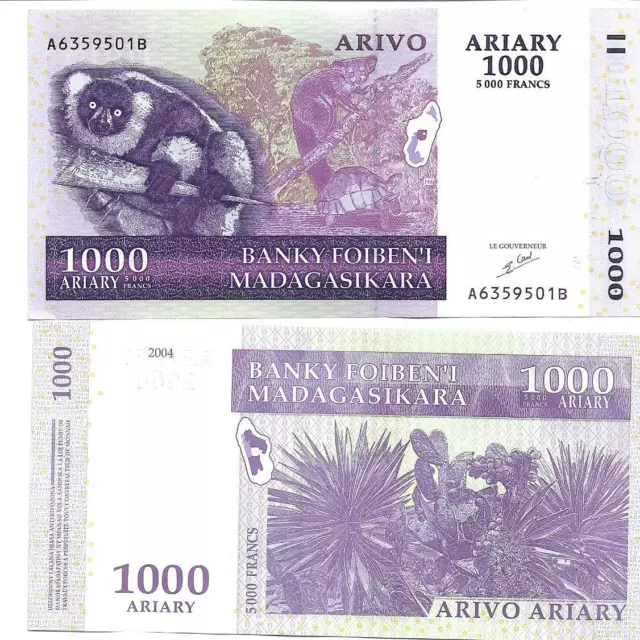 Madagascar 1000 Ariary 2004