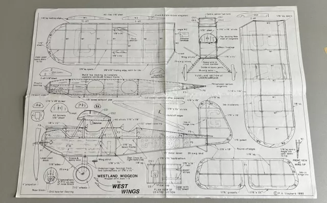 Westland Widgeon Modellplan von West Wings (34)