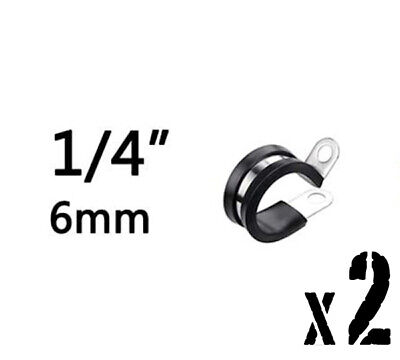 5x 6mm Collier de Serrage Tuyau Doublure Caoutchouc P Clips Durite Acier Inoxydable Qualité Premium 
