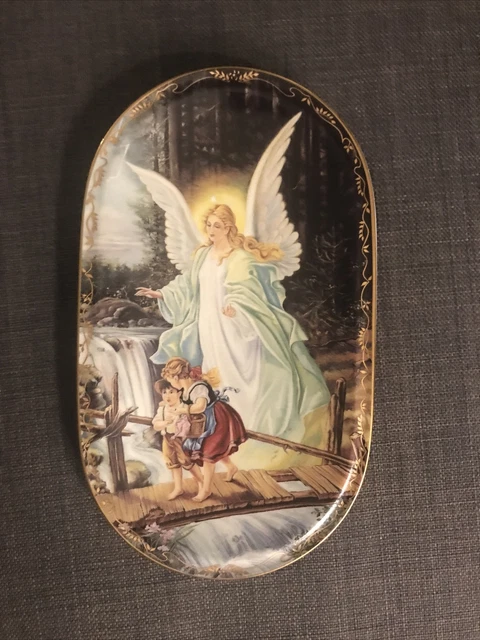 1995 Behuteter Heimweg GUARDIAN ANGEL Bradford Exchange German Collector's Plate