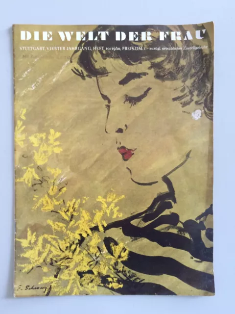 DIE WELT DER FRAU - Stuttgart 4. Jahrgang - Heft 10/1950 | Frauenzeitschrift