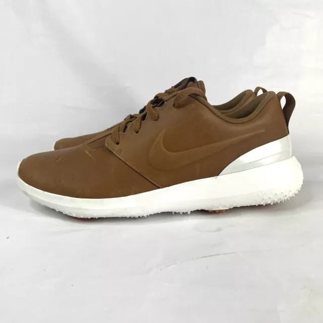 NIKE ROSHE G Premium ALE BROWN Leather Spikeless Golf Shoes Men s Size 8 49.00 PicClick