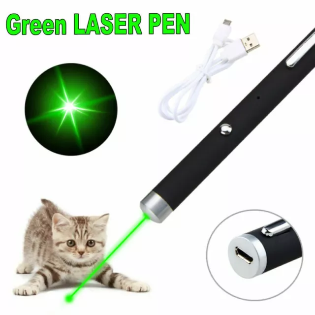 Green Laser Pen Pointer Light 532NM Lazer Hiking Flashlights Torches for Pet