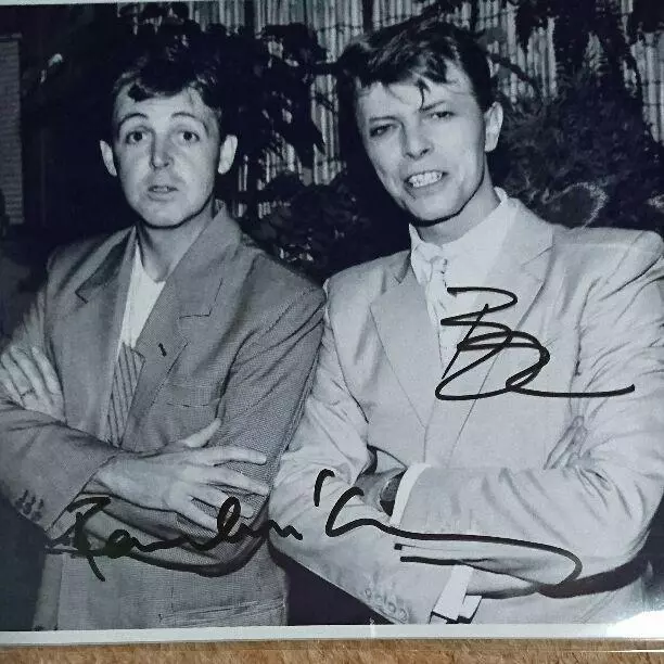 Paul Mccartney David Bowie Autograph